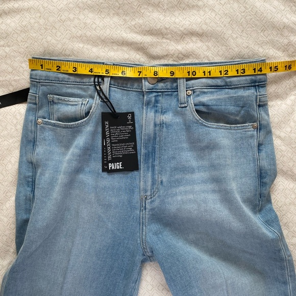 NWT Paige Charlie high rise super flare jeans in “luminaries” light wash - Picture 14 of 15